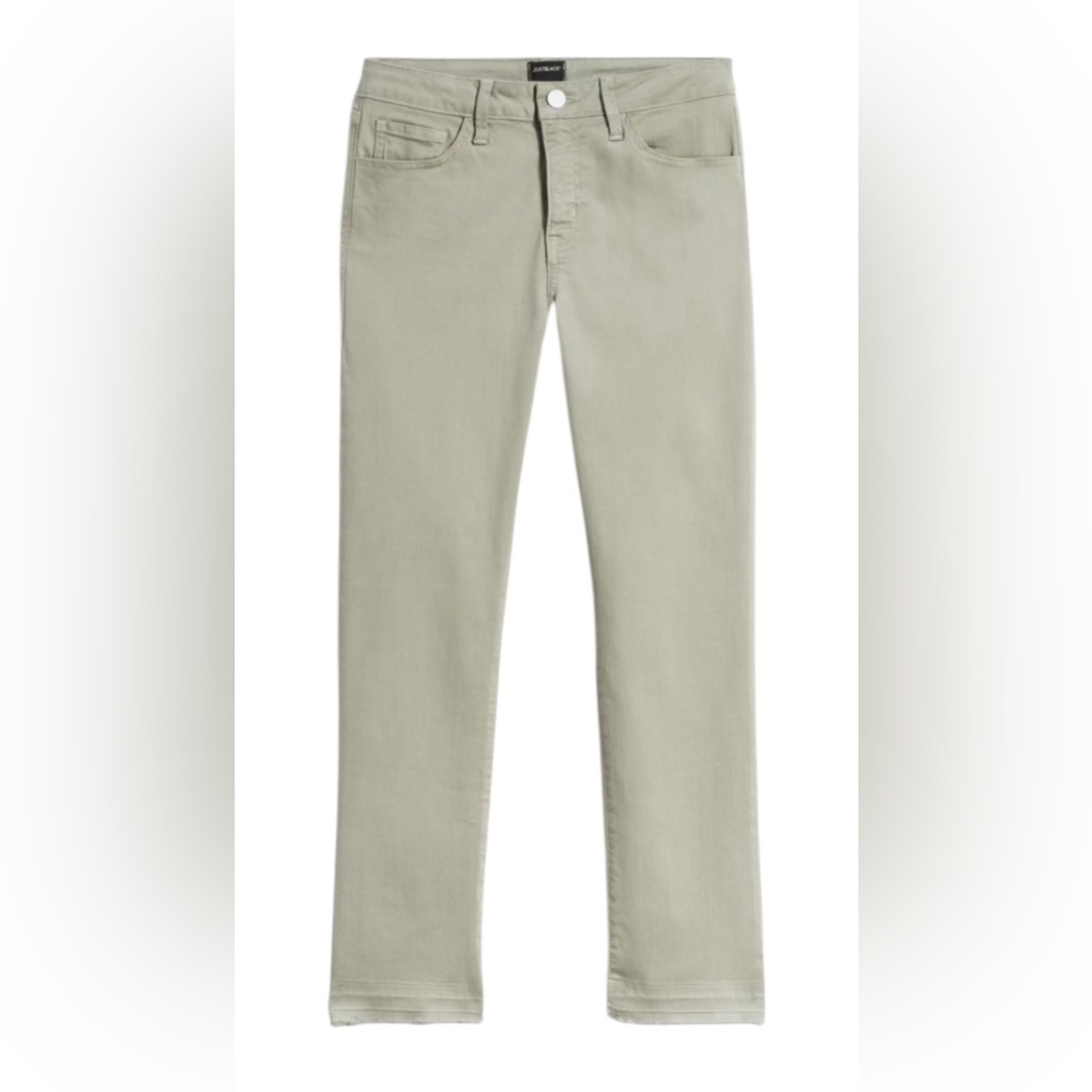 JUST BLACK Vaughn Released Hem Slim Straight Capri Jean